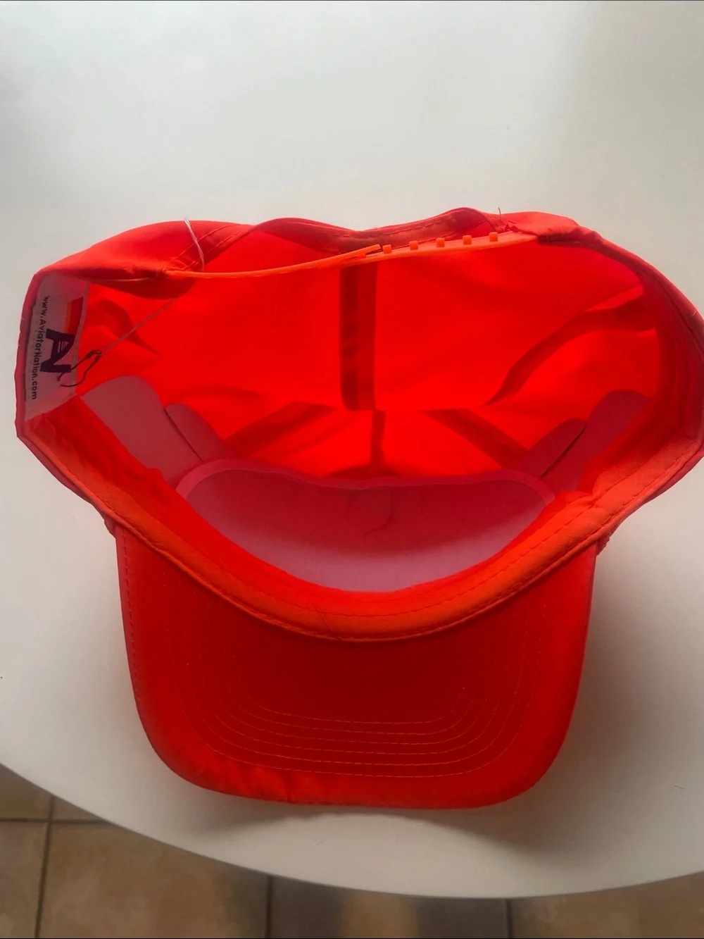 Aviator Nation Ski Aspen Vintage Nylon Trucker Hat | Orange | New With Tags - Picture 2 of 5